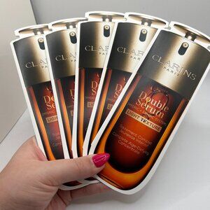 Clarins Double Concentrate Face Serum Sample Packs (Set of 5) - New!